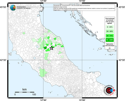 Mappa territorio comunale con almeno 3 questionari