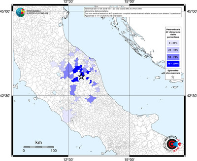 Mappa territorio comunale con almeno 3 questionari