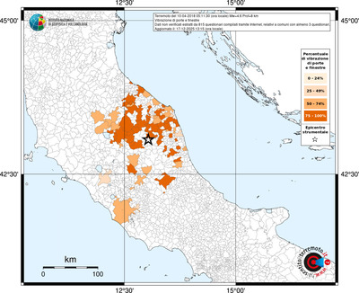 Mappa territorio comunale con almeno 3 questionari