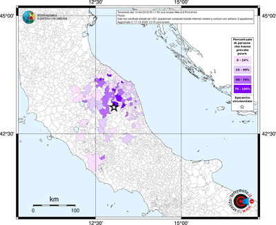 Mappa territorio comunale con almeno 3 questionari