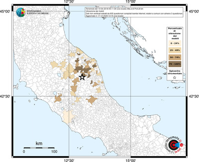 Mappa territorio comunale con almeno 3 questionari
