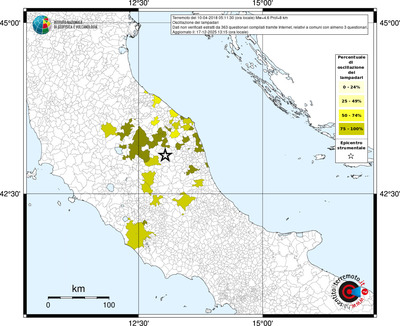 Mappa territorio comunale con almeno 3 questionari