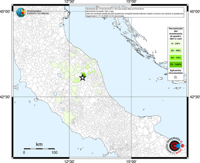Mappa territorio comunale con almeno 3 questionari