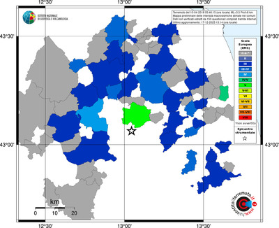 Mappa EMS - territori comuni