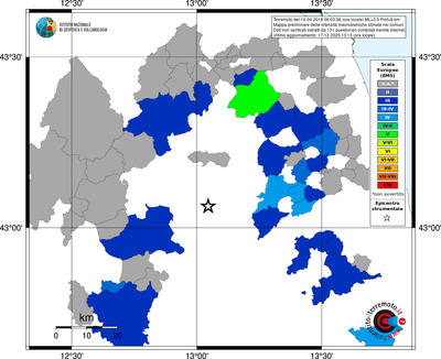Mappa EMS - territori comuni