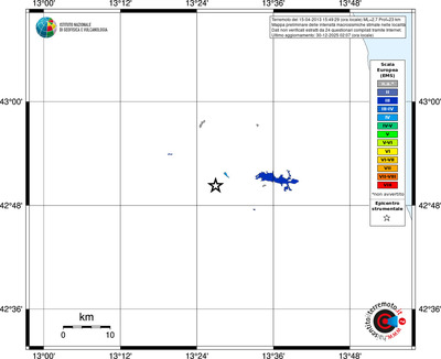 Mappa EMS - territori località