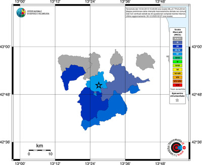 Mappa MCS - territori comuni