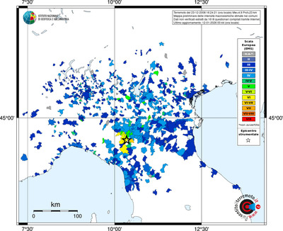 Mappa EMS - territori comuni
