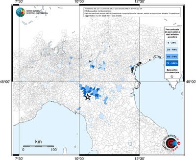 Mappa territorio comunale con almeno 3 questionari