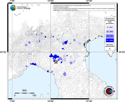Mappa territorio comunale con almeno 3 questionari