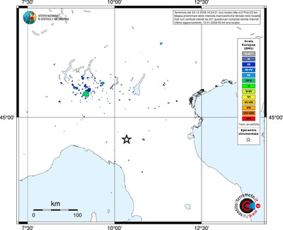 Mappa EMS - territori località
