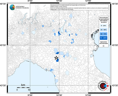 Mappa territorio comunale con almeno 3 questionari