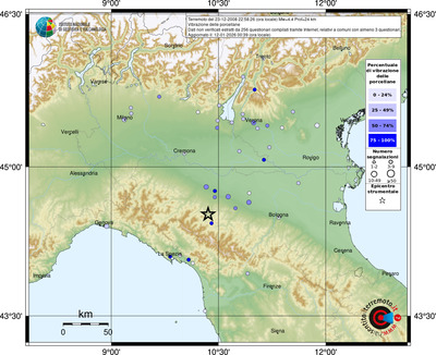 Mappa comuni con almeno 3 questionari
