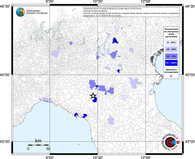 Mappa territorio comunale con almeno 3 questionari