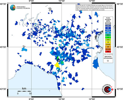 Mappa EMS - territori comuni