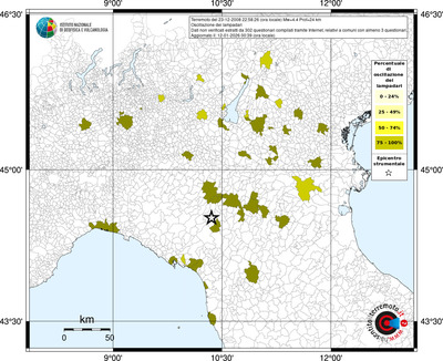 Mappa territorio comunale con almeno 3 questionari