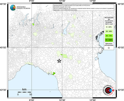 Mappa territorio comunale con almeno 3 questionari