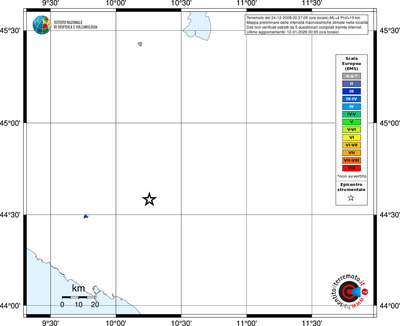 Mappa EMS - territori località