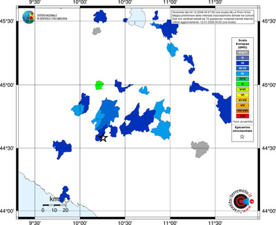 Mappa EMS - territori comuni