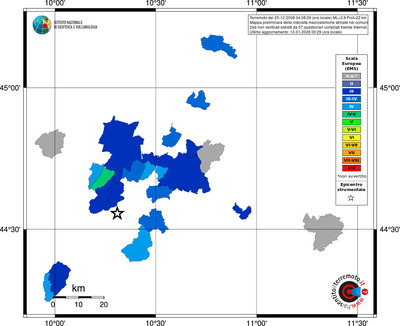 Mappa EMS - territori comuni