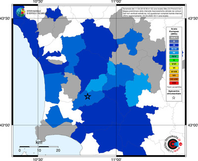 Mappa EMS - territori comunali