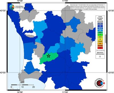 Mappa EMS - territori comuni
