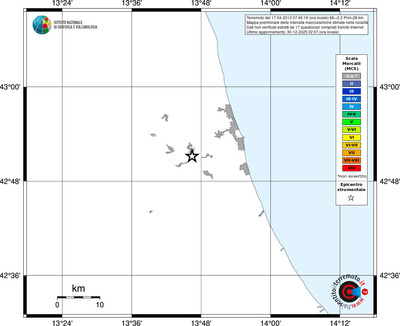Mappa MCS - territori località