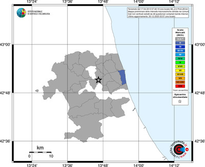 Mappa MCS - territori comuni