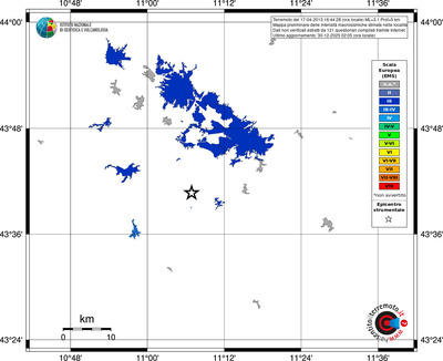 Mappa EMS - territori località
