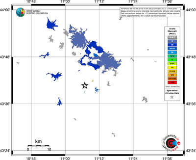 Mappa MCS - territori località