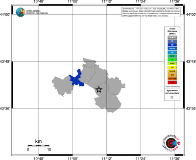 Mappa EMS - territori comuni