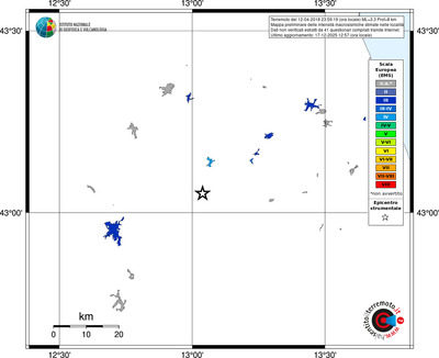 Mappa EMS - territori località