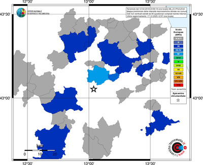 Mappa EMS - territori comuni