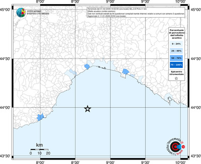Mappa territorio comunale con almeno 3 questionari