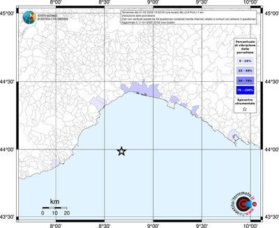 Mappa territorio comunale con almeno 3 questionari