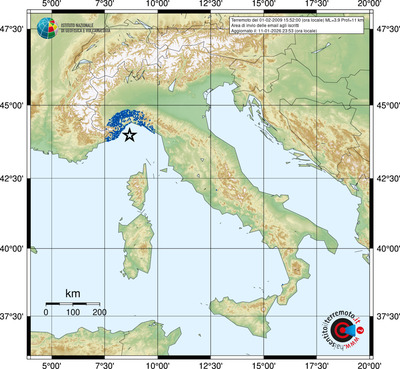 Area di invio delle email agli iscritti
