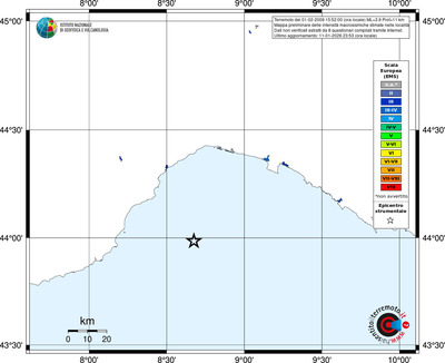 Mappa EMS - territori località