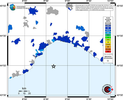 Mappa EMS - territori comuni