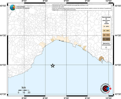 Mappa territorio comunale con almeno 3 questionari