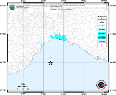 Mappa territorio comunale con almeno 3 questionari
