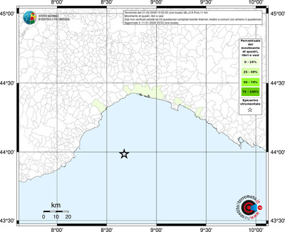 Mappa territorio comunale con almeno 3 questionari
