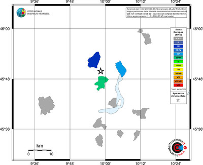 Mappa EMS - territori comuni