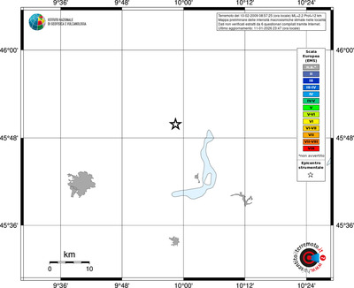 Mappa EMS - territori località
