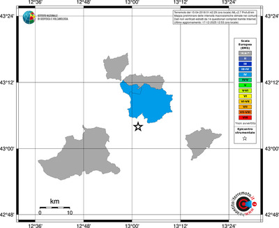 Mappa EMS - territori comuni