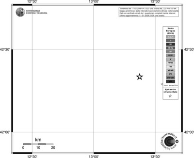 Mappa EMS - territori località