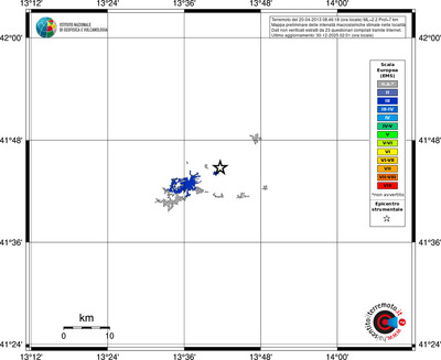 Mappa EMS - territori località