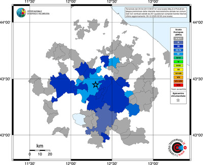 Mappa EMS - territori comuni
