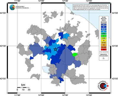 Mappa MCS - territori comuni