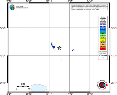Mappa EMS - territori località