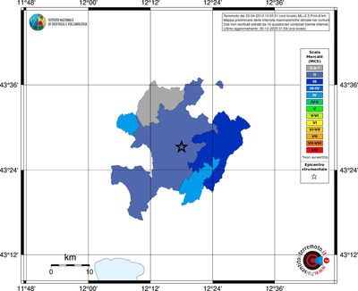 Mappa MCS - territori comuni
